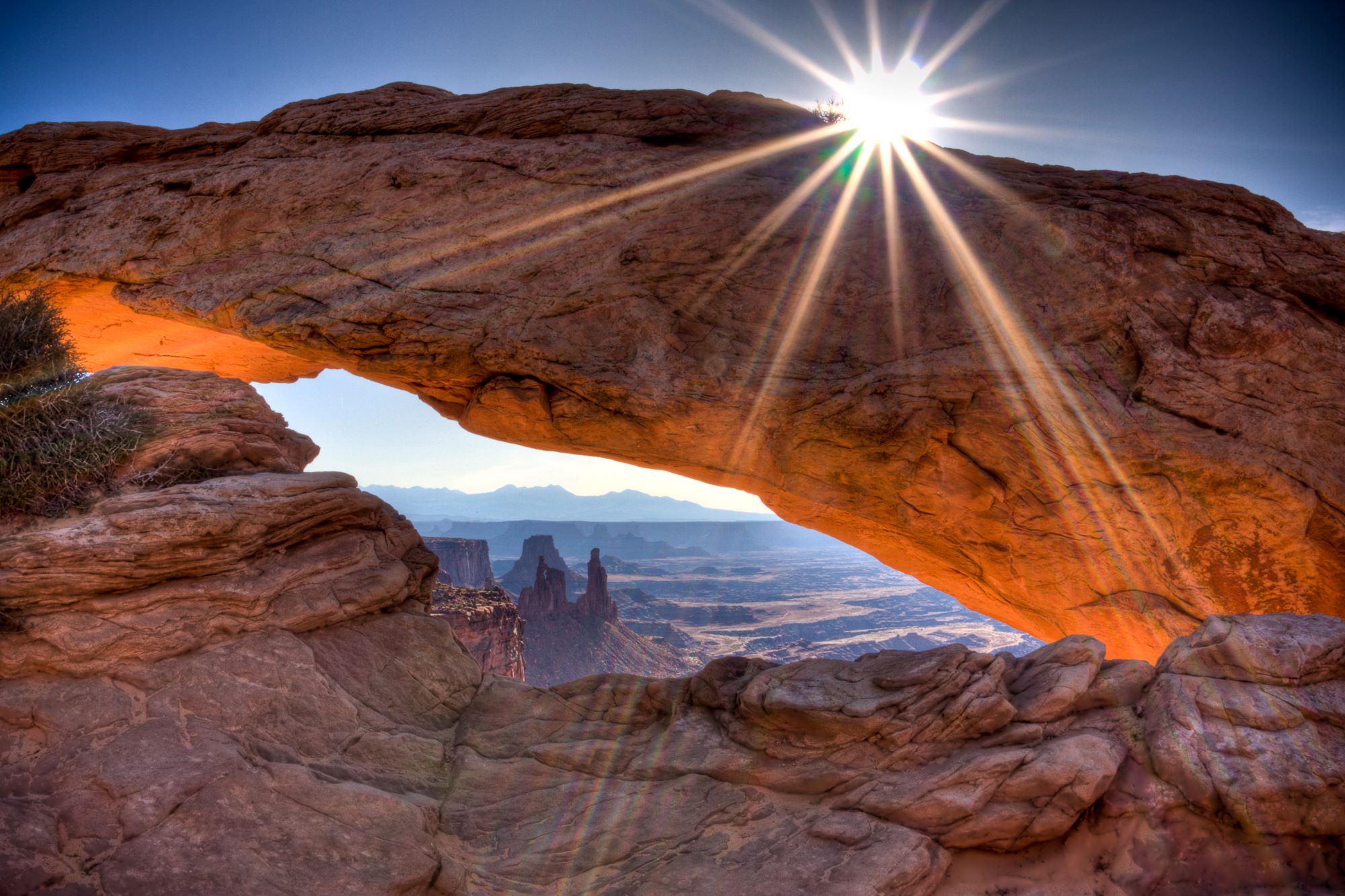 Mesa Arch in Canyonlands National Park.