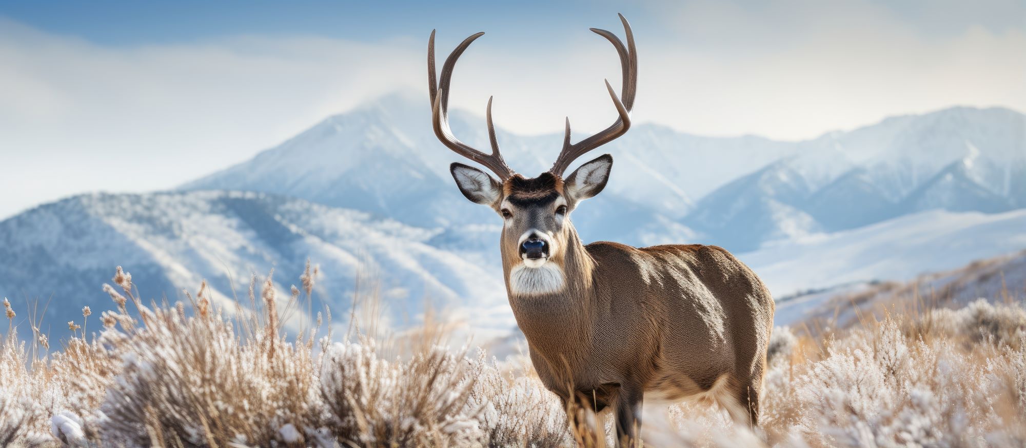 A male mule deer.